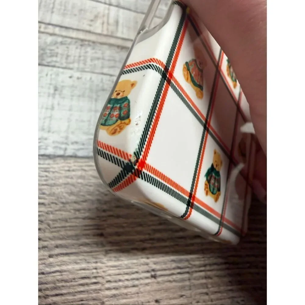 Casely Teddy Bear Sweaters Red Green Striped IPhone 17 Pro Max Case MagSafe